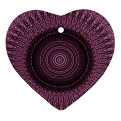 Mandala Heart Ornament (two Sides) by Siebenhuehner