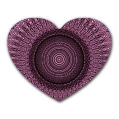 Mandala Mouse Pad (heart) by Siebenhuehner