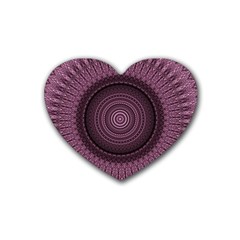 Mandala Drink Coasters 4 Pack (heart)  by Siebenhuehner