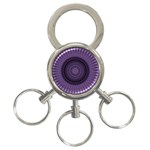 Mandala 3-Ring Key Chain Front