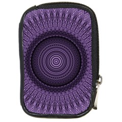 Mandala Compact Camera Leather Case by Siebenhuehner