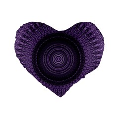 Mandala 16  Premium Heart Shape Cushion  by Siebenhuehner