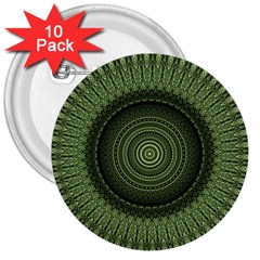 Mandala 3  Button (10 Pack) by Siebenhuehner