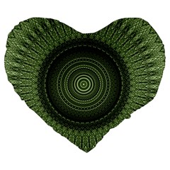 Mandala 19  Premium Heart Shape Cushion by Siebenhuehner