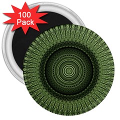 Mandala 3  Button Magnet (100 Pack) by Siebenhuehner