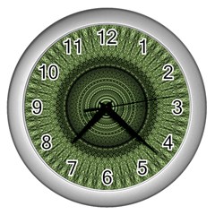 Mandala Wall Clock (silver) by Siebenhuehner