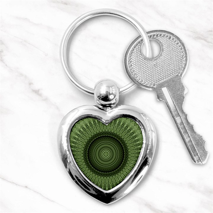 Mandala Key Chain (Heart)