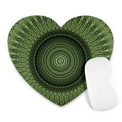 Mandala Mouse Pad (heart) by Siebenhuehner