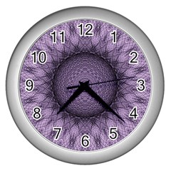 Mandala Wall Clock (silver) by Siebenhuehner