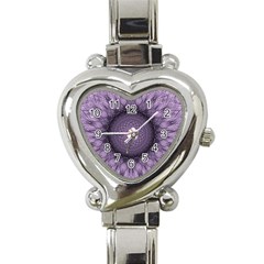 Mandala Heart Italian Charm Watch  by Siebenhuehner