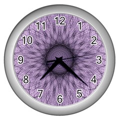 Mandala Wall Clock (silver) by Siebenhuehner