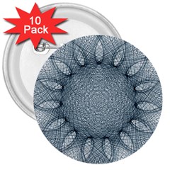 Mandala 3  Button (10 Pack) by Siebenhuehner