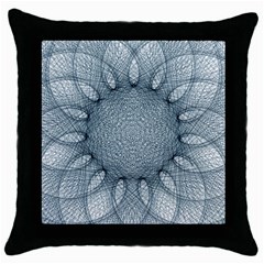 Mandala Black Throw Pillow Case by Siebenhuehner