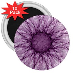 Mandala 3  Button Magnet (10 Pack) by Siebenhuehner