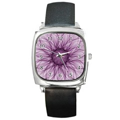 Mandala Square Leather Watch by Siebenhuehner