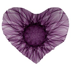 Mandala 19  Premium Heart Shape Cushion by Siebenhuehner