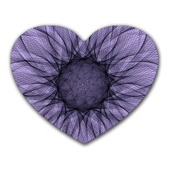 Mandala Mouse Pad (heart) by Siebenhuehner