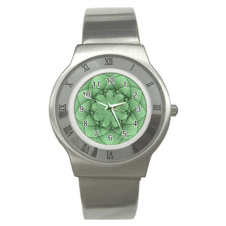 Spirograph Stainless Steel Watch (Unisex)