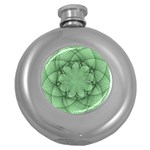 Spirograph Hip Flask (Round) Front