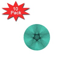 Spirograph 1  Mini Button (10 Pack) by Siebenhuehner