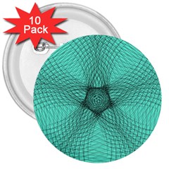 Spirograph 3  Button (10 Pack) by Siebenhuehner