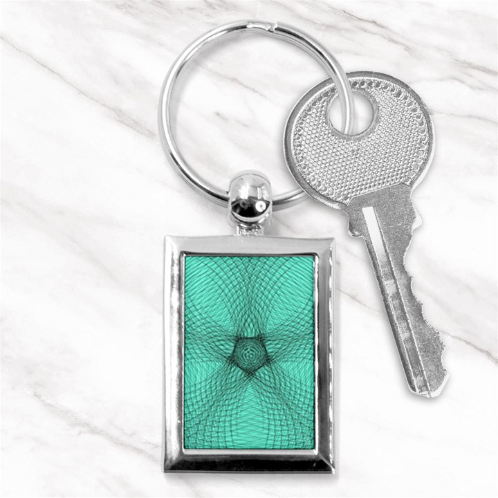 Spirograph Key Chain (Rectangle)