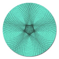 Spirograph Magnet 5  (round) by Siebenhuehner