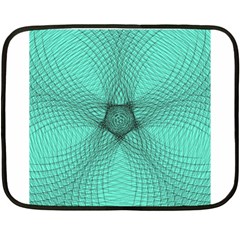 Spirograph Mini Fleece Blanket (two Sided) by Siebenhuehner