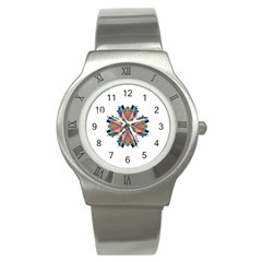 Modern Art Stainless Steel Watch (unisex) by Siebenhuehner