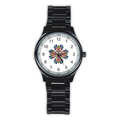 Modern Art Sport Metal Watch (black) by Siebenhuehner