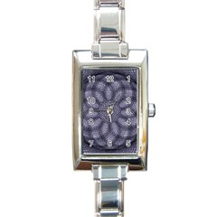 Spirograph Rectangular Italian Charm Watch by Siebenhuehner