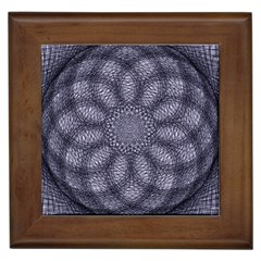 Spirograph Framed Ceramic Tile by Siebenhuehner