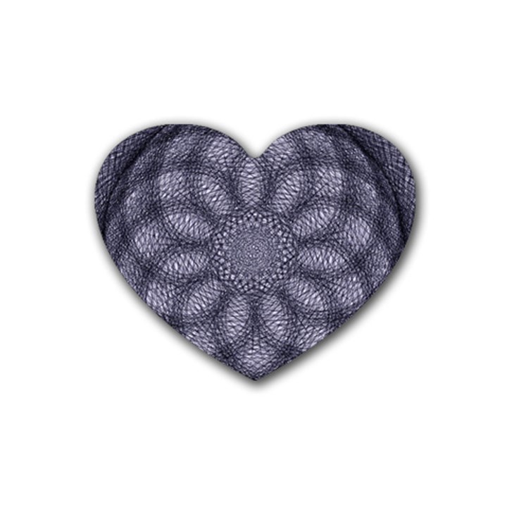 Spirograph Drink Coasters (Heart)