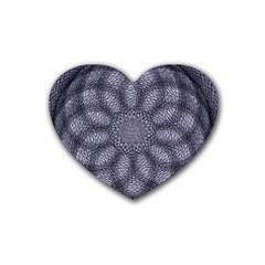 Spirograph Drink Coasters 4 Pack (heart)  by Siebenhuehner