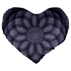 Spirograph 19  Premium Heart Shape Cushion by Siebenhuehner