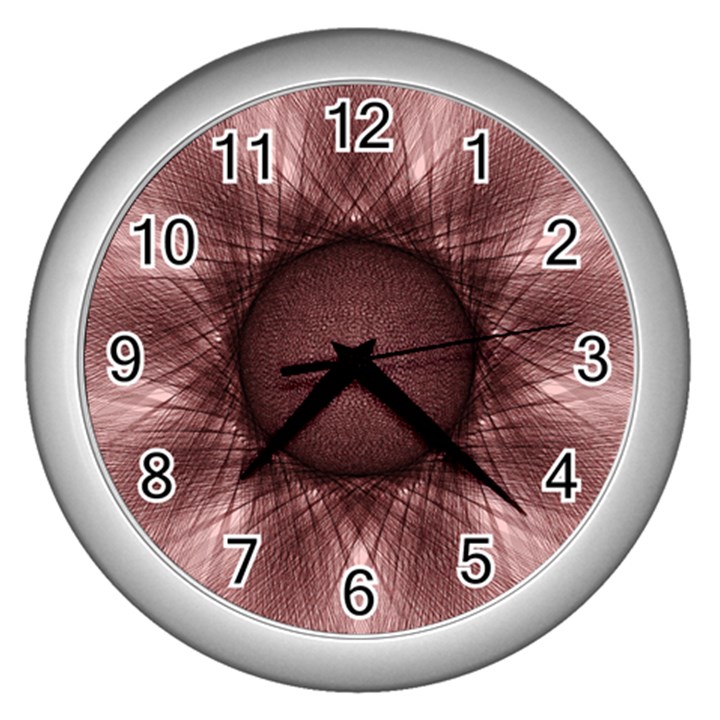 Spirograph Wall Clock (Silver)