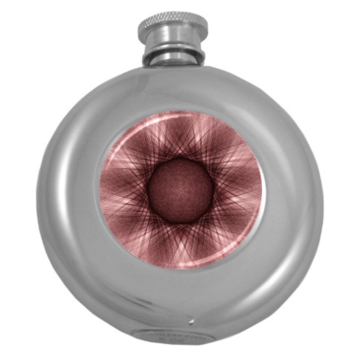 Spirograph Hip Flask (Round)