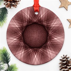 Spirograph Round Ornament (two Sides) by Siebenhuehner