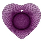 Spirograph Heart Ornament Front