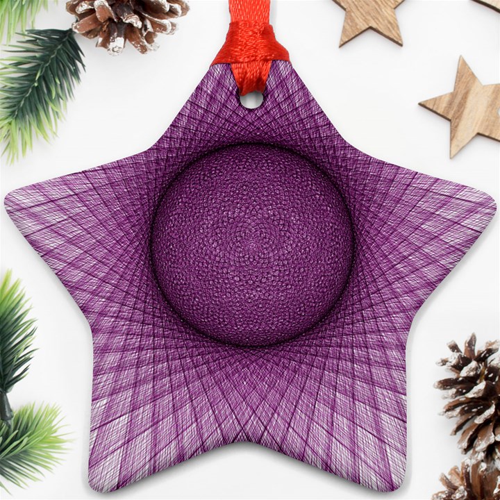 Spirograph Star Ornament