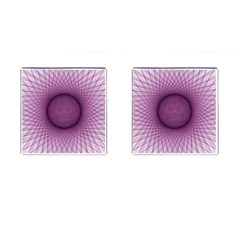 Spirograph Cufflinks (square) by Siebenhuehner