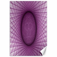 Spirograph Canvas 20  X 30  (unframed) by Siebenhuehner