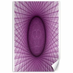 Spirograph Canvas 24  X 36  (unframed) by Siebenhuehner