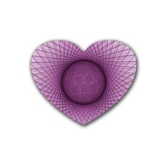 Spirograph Drink Coasters 4 Pack (heart)  by Siebenhuehner