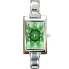 Spirograph Rectangular Italian Charm Watch by Siebenhuehner