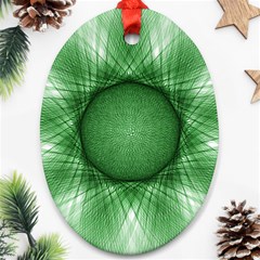 Spirograph Oval Ornament by Siebenhuehner