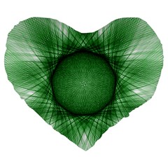 Spirograph 19  Premium Heart Shape Cushion by Siebenhuehner