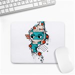 Muscle cat Small Mouse Pad (Rectangle) Front