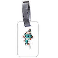 Muscle Cat Luggage Tag (one Side) by Randyotter