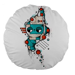 Muscle Cat 18  Premium Round Cushion  by Randyotter